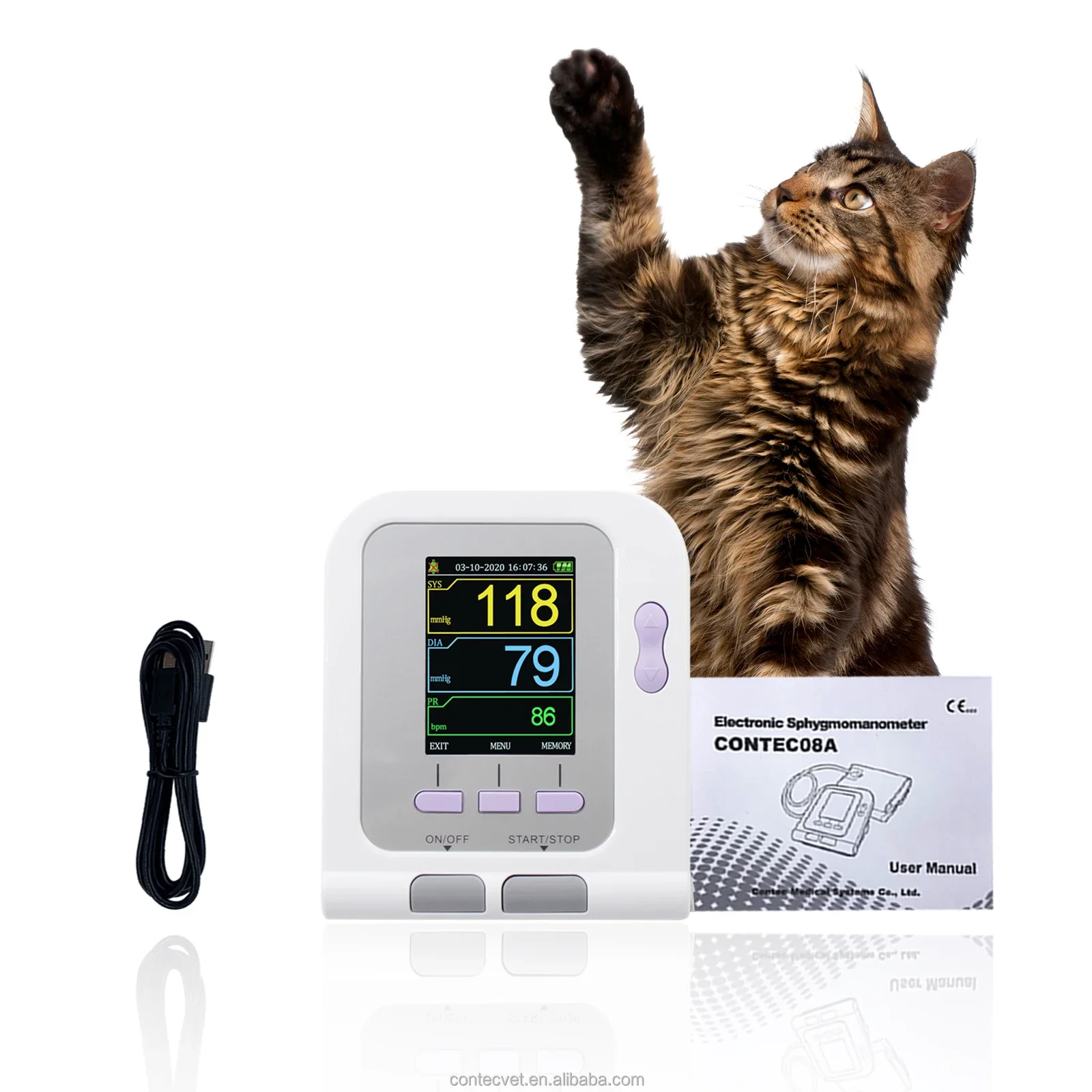 CONTEC08A-VET Veteriner Ekipma - Blood Pressure Monitor incelemesi ve fiyatı